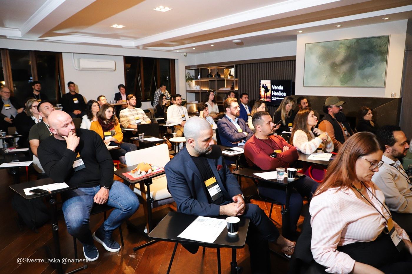 Participantes em treinamento